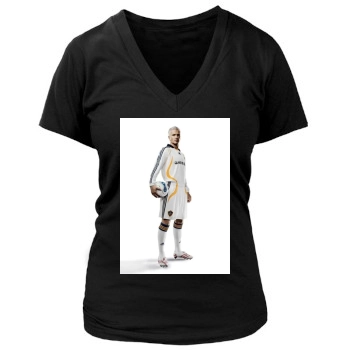 David Beckham Women's Deep V-Neck TShirt