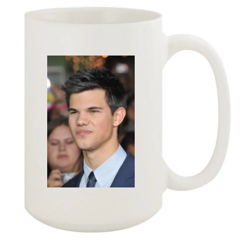 Taylor Lautner 15oz White Mug