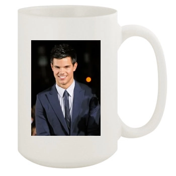 Taylor Lautner 15oz White Mug