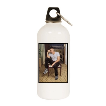 Enrique Iglesias White Water Bottle With Carabiner