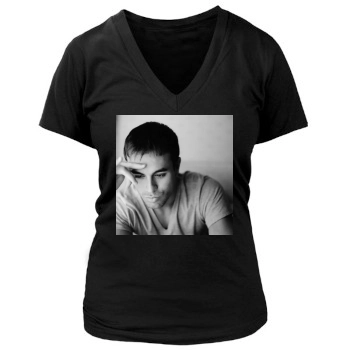 Enrique Iglesias Women's Deep V-Neck TShirt