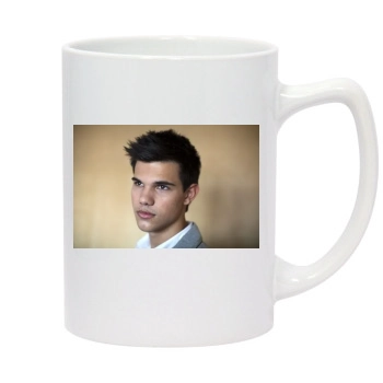 Taylor Lautner 14oz White Statesman Mug