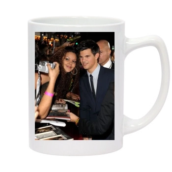 Taylor Lautner 14oz White Statesman Mug