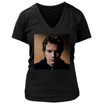 Ewan McGregor Women's Deep V-Neck TShirt