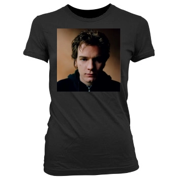 Ewan McGregor Women's Junior Cut Crewneck T-Shirt