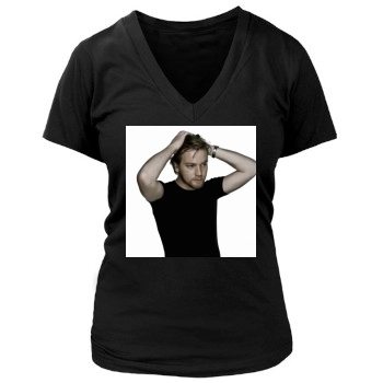 Ewan McGregor Women's Deep V-Neck TShirt