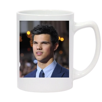 Taylor Lautner 14oz White Statesman Mug