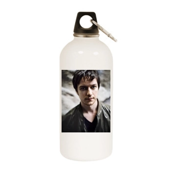 James Mcavoy White Water Bottle With Carabiner