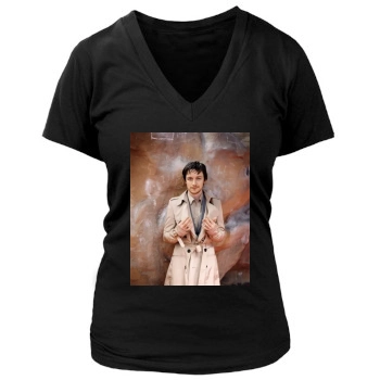 James Mcavoy Women's Deep V-Neck TShirt