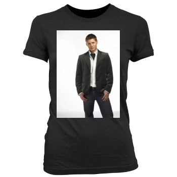 Jensen Ackles Women's Junior Cut Crewneck T-Shirt