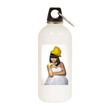 Nicki Minaj White Water Bottle With Carabiner