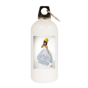 Nicki Minaj White Water Bottle With Carabiner