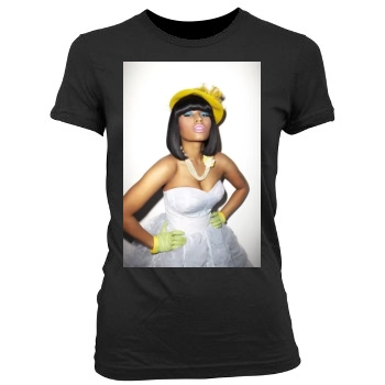 Nicki Minaj Women's Junior Cut Crewneck T-Shirt