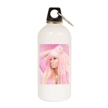 Nicki Minaj White Water Bottle With Carabiner