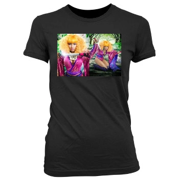 Nicki Minaj Women's Junior Cut Crewneck T-Shirt