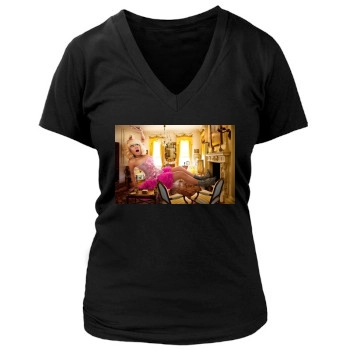 Nicki Minaj Women's Deep V-Neck TShirt