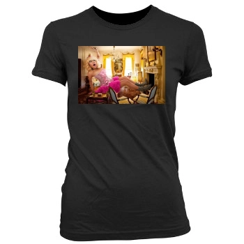 Nicki Minaj Women's Junior Cut Crewneck T-Shirt