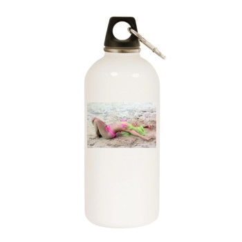 Nicki Minaj White Water Bottle With Carabiner