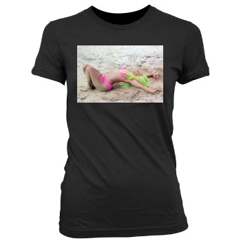 Nicki Minaj Women's Junior Cut Crewneck T-Shirt