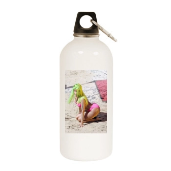 Nicki Minaj White Water Bottle With Carabiner