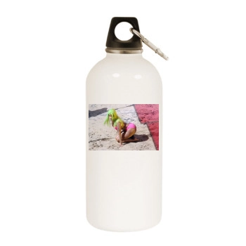 Nicki Minaj White Water Bottle With Carabiner