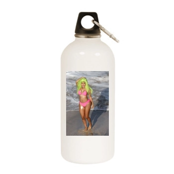 Nicki Minaj White Water Bottle With Carabiner