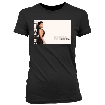 Nicki Minaj Women's Junior Cut Crewneck T-Shirt