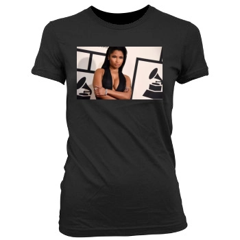 Nicki Minaj Women's Junior Cut Crewneck T-Shirt