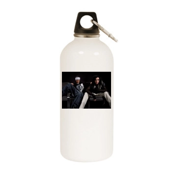 Tokio Hotel White Water Bottle With Carabiner