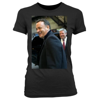 Tom Hanks Women's Junior Cut Crewneck T-Shirt