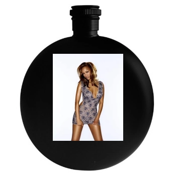 Tyra Banks Round Flask