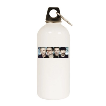 U2 White Water Bottle With Carabiner