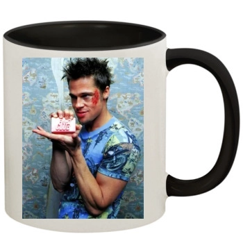 Brad Pitt 11oz Colored Inner & Handle Mug