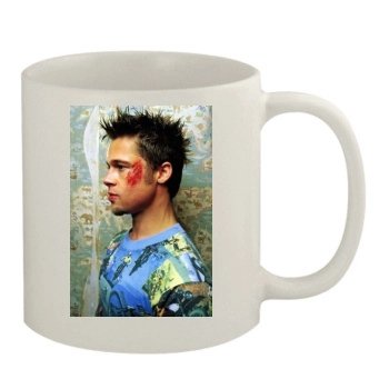 Brad Pitt 11oz White Mug