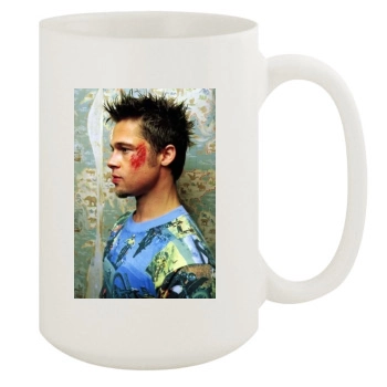 Brad Pitt 15oz White Mug