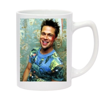 Brad Pitt 14oz White Statesman Mug