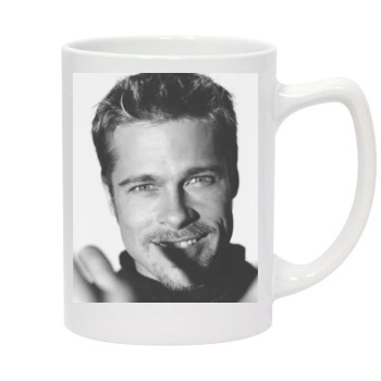 Brad Pitt 14oz White Statesman Mug