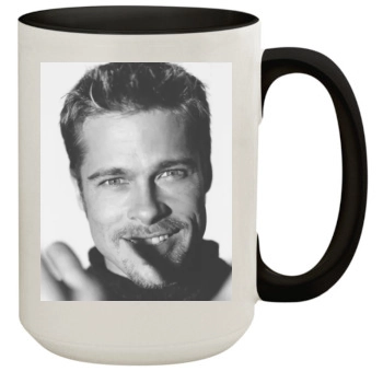 Brad Pitt 15oz Colored Inner & Handle Mug