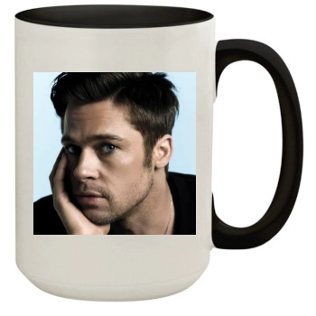 Brad Pitt 15oz Colored Inner & Handle Mug