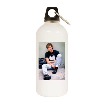 Brad Pitt White Water Bottle With Carabiner