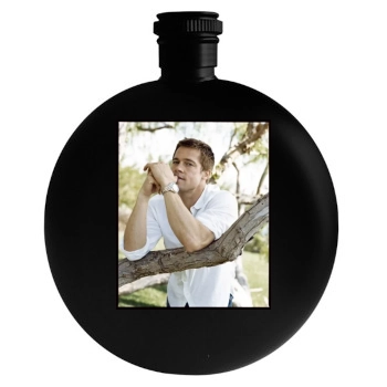 Brad Pitt Round Flask