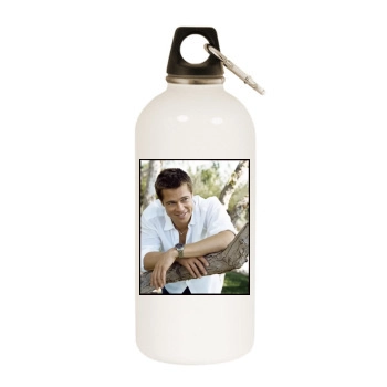 Brad Pitt White Water Bottle With Carabiner