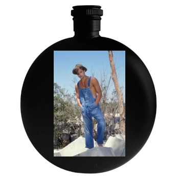 Brad Pitt Round Flask