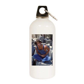 Brad Pitt White Water Bottle With Carabiner