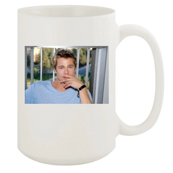 Brad Pitt 15oz White Mug