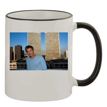 Brad Pitt 11oz Colored Rim & Handle Mug