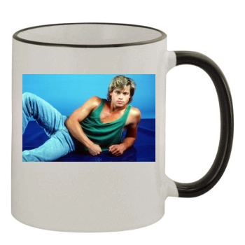 Brad Pitt 11oz Colored Rim & Handle Mug