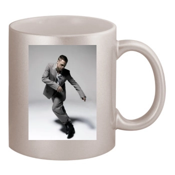 Brad Pitt 11oz Metallic Silver Mug