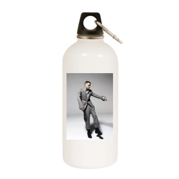 Brad Pitt White Water Bottle With Carabiner