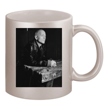 Bruce Willis 11oz Metallic Silver Mug